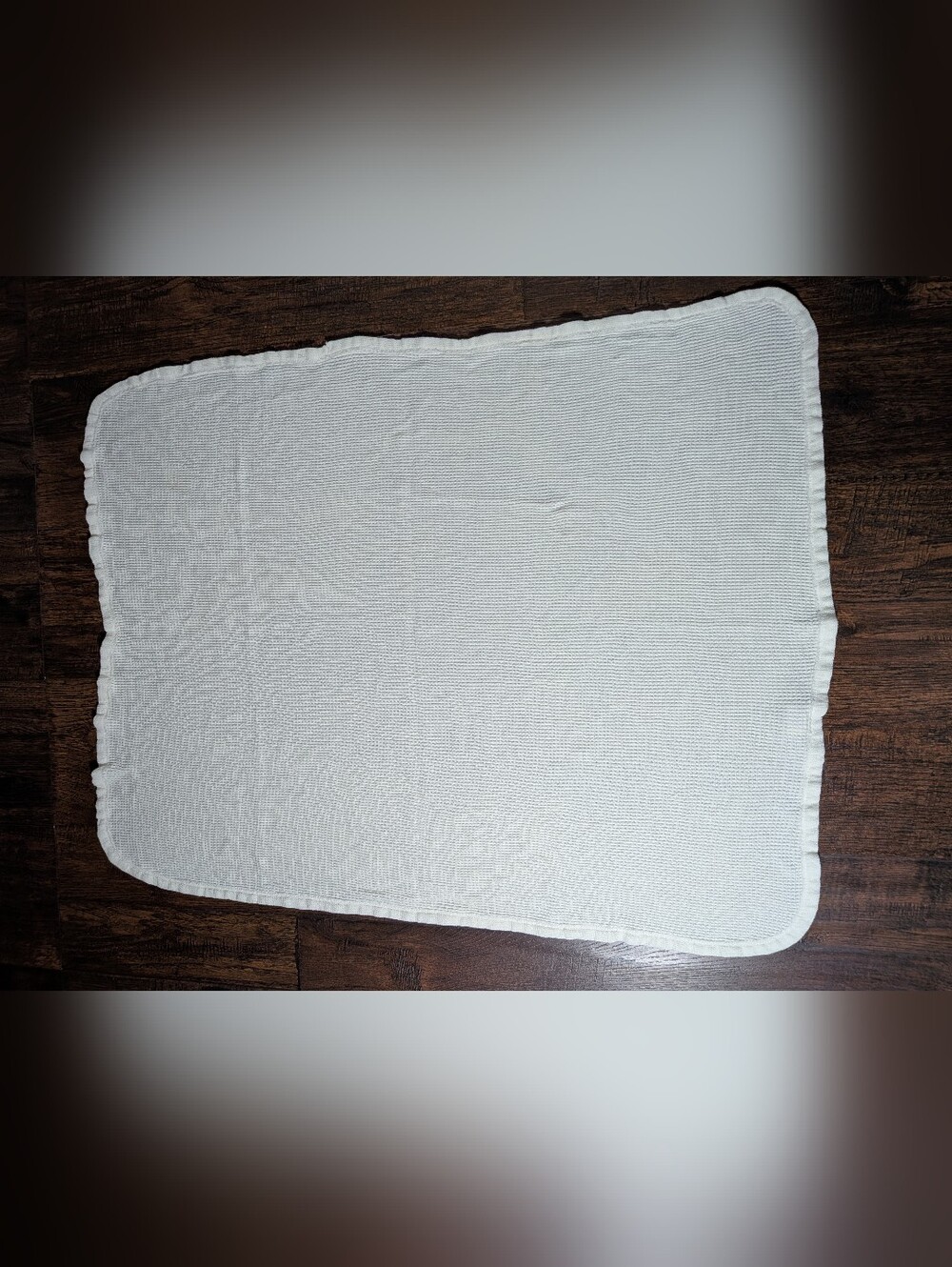 Vintage Curity Waffle Weave Thermal Receiving Baby Blanket Yellow